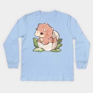 Baby Triceratops Kids Long Sleeve T-Shirt